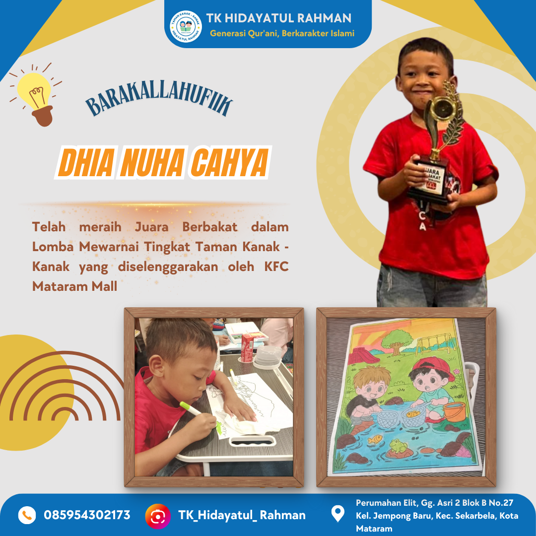 Juara berbakat lomba mewarnai